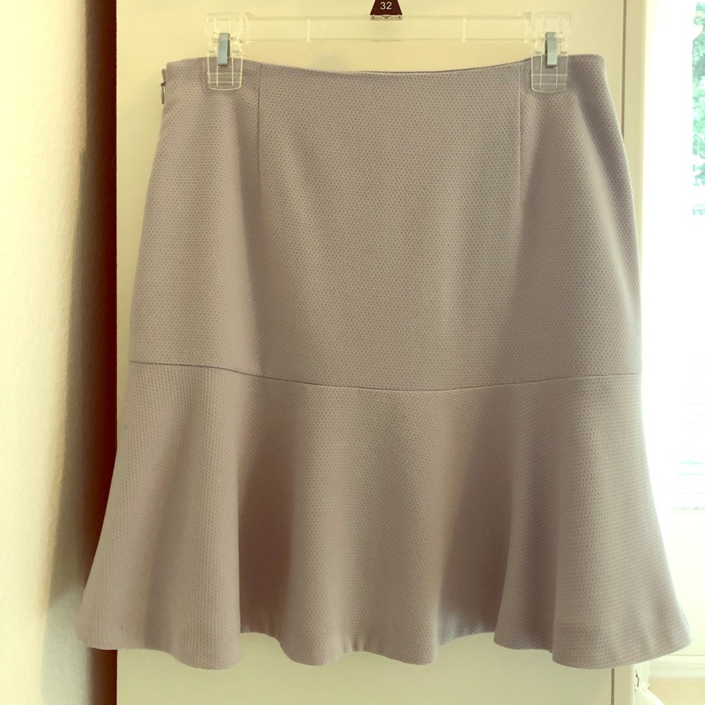 LOFT Light Lavender Flared Skirt